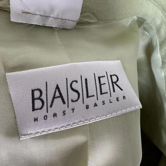 Basler German Wool Blend Lightweight Structured Blazer Jacket Green Sz 34 S- M - Picture 6 of 8